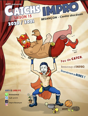 affiche de catch impro