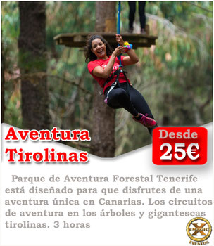 aventuras y tirolinas en tenerife