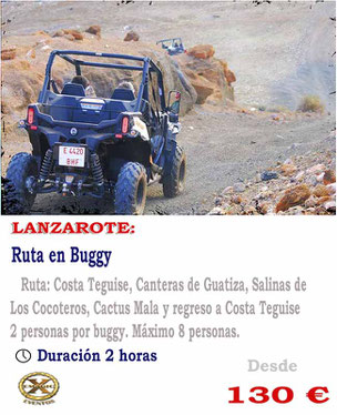 Rutas en buggies lanzarote