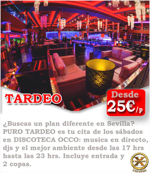 fiesta tardeo en discoteca occo Sevilla