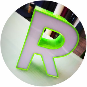 Leuchtbuchstaben, Reliefbuchstaben Lichtwerbung, Profilbuchstaben StyleWerk Werbetechnik 