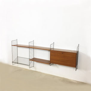 wall unit | ash wood - Nisse Strinning for STRING AB Sweden | 1960s yourhomeplus teak danish modern midenctury modern interior 1960s 1970s shelving storage wall system