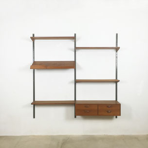 teak wall unit - kai kristiansen for feldballes Mobelfabrik, denmark 1960s