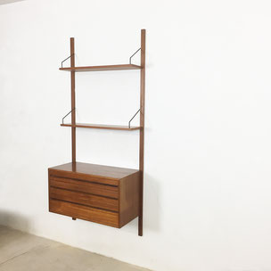 teak wall unit | royal system - Poul Cadovius for CADO  Denmark | 1960s