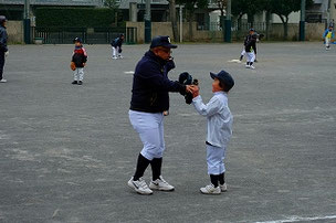 ファーストのナイスプレーを褒められたRINさん
