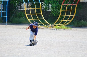 外野練習で調子がよかったので、練習試合のスタメン出場を勝ち取ったTAI君