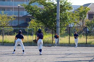 高学年生ノック。