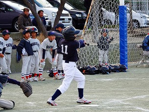特大２塁打のＫＥＩＳ君。ようやくヒットがでました。　