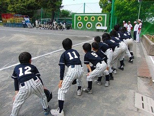 試合前の様子