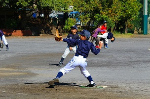 ＳＯＵＥ君。右ひじがポイントかな。