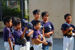 午前に試合をしてきたのに、みんな元気だね。