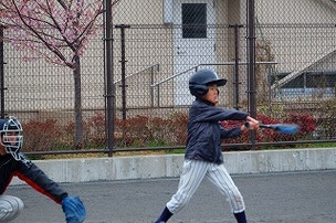 外野まで飛ばすために体重アップだ！