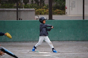 F君、打てたね。