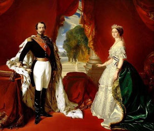 Napoléon III et l'impératrice Eugénie- Franz Xaver Winterhalter