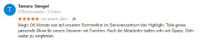 Zauberkünstler Stuttgart Rezension Tamara