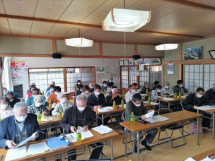 ほぼ全戸参加の総会