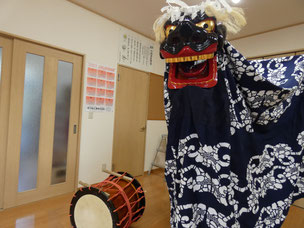 一関　外山振興会　新調した獅子頭