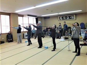 一関東山　松川7区自治会　冬の運動不足解消！