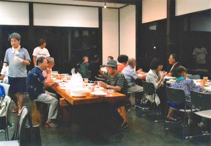 一関３区　多くの人が集まり、賑わいう夕涼み会　