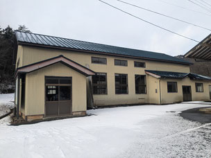 一関市東山　大木自治会　東山町立長坂小学校大木分校時代から存在する体育館