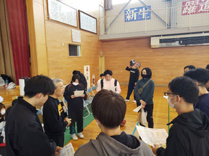 「梅の里バスケットボール交流大会」試合前打合せの様子