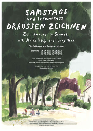 Illustration Flensburg Ulrike König Zeichenkurs