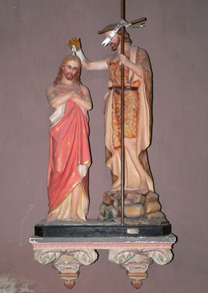 Casaglione-groupe sculpté du Baptême du Christ- cl.mh