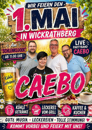 Einladung zum 1. Mai am „Et Schlenklooek“