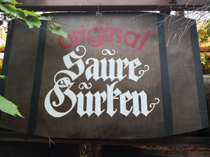 Südfrucht vergeht, saure Gurke besteht