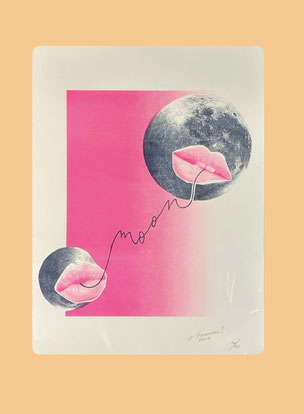 2025 Supermoon (Risoprint)
