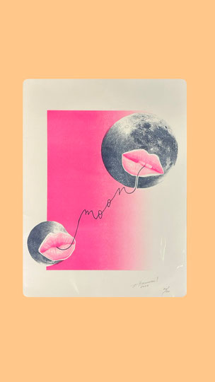 Riso Print »Supermoon«