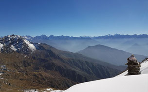 Vue au Col Lumba Pass