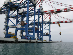 Quai containers de Doralhé (Djibouti)