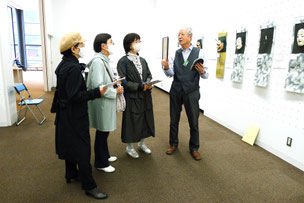 鉛筆画   小林岳先生　能面彫師  荒昌二朗先生 　写真家   内山アキラ先生  彫刻家   吉野 ヨシ子先生  仏画作家  翁長 結生乃先生