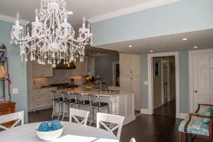 Kitchen renovation with breakfast nook addition. 