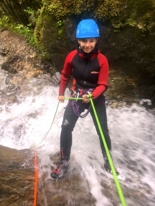 kinderschlucht aktiv abseilen canyoning tirol haiming rafting fankhauser