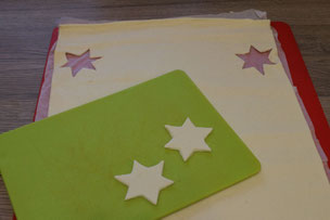cut out puff pastry stars