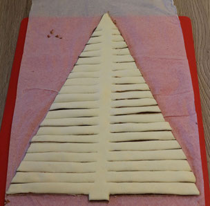 christmas tree pastry