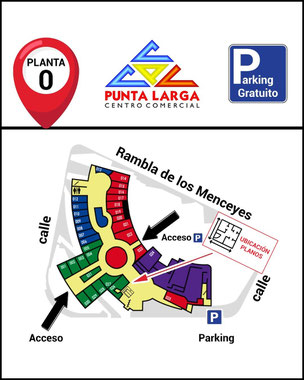 Plano de la planta 0 - Centro Comercial Punta Larga