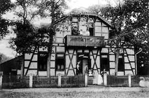 Kaffeehaus Bockskrug 1901 an der Parkstraße