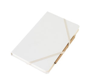 Makr White Speckletone Notebook
