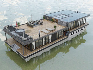 Hausboot kaufen als Eventboot