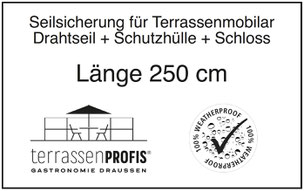 Diebstahlschutz für Terrassenmöbel