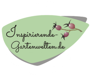 Logo der Inspirierenden Gartenwelten mit Hagebutten