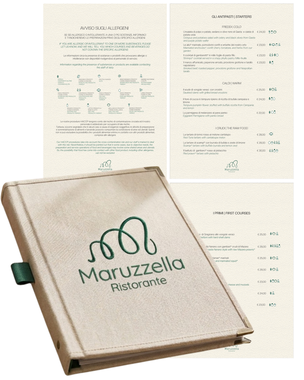 grafica ischia per menù del ristorante maruzzella