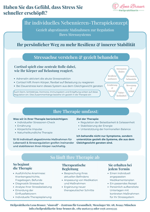 Nebennieren-Therapiekonzept zur Regulation des Stresssystems – Heilpraktikerin Lena Brauer München