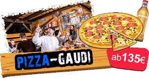 CLIMB UP! - Kletterwelten Pizza-Gaudi in Strausberg – Pizza & Drinks nach dem Klettern für Gruppen, Vereine und Betriebsausflug