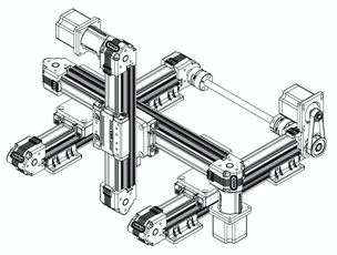 XYZ motion, XYZ stage, XYZ structure, XYZ Cartesian 