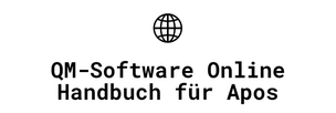 QM-Software Online Handbuch für Apotheken