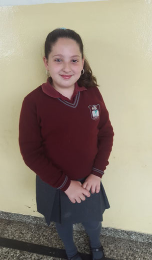 Isabella Belén Gil de 5°D de primaria, del Centro Educativo Loreto.